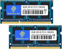 16GB10600SPC3-10600DDR3-1333MHZ8GBx2枚ノートPC用メモリ16GBDDR3CL9204PINSO-DIMMRAMMEMORY(2)