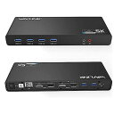 WAVLINKUSB3.0ユニバーサルウルトラ5Kドッキングステーションデュアル4Kドッキングステーションuniversalドッキングステーション-タイプ-cタイプaと互換(usb-cとusb-a両方が含まれます)