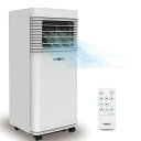 Uhome【新型2024年白色】移動式エアコン窓用エアコン|スポットクーラー|冬の除湿|ポータブルエアコン|2.345KW|業務用|エアコン|無工事で簡単DIY|置き型クーラー|2段階風速|窓用|睡眠モード
