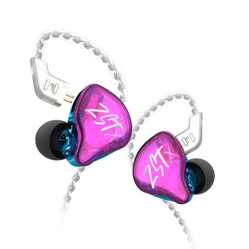 KZZSTX(1DD+1BA)ハイブリット型HIFIイヤホン10mm複合ダイナミックドライバー*1&オリジナル30095バランスドアーマチュアドライバー*1が搭載されアップグレードされたの100芯の高純度銀メッキケー…