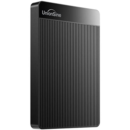 UNIONSINE 外付けハードディスク超薄型外付けHDDポータブルハードディスク 1TB 2.5インチ USB3.0に対応 PC/MAC/PS4/XBOX/テレビ録画(黒)HD-2510