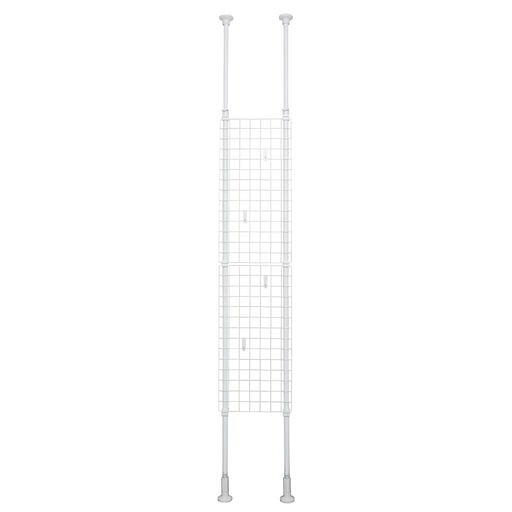 サイズ:幅35x高200~275x奥行7cm 耐荷重:20kg(ネット1枚当り 10kg) 特徴:強力バネとジャッキでしっかりと圧着固定 道具不要で簡単に室内を間仕切れ 商品重量:3.4kg