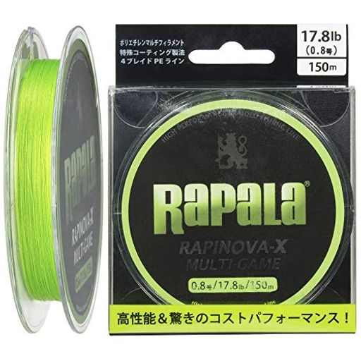 RAPALA(p) PEC sm@X }`Q[ 150M 0.8 17.8LB 4{҂ CO[ RLX150M08LG