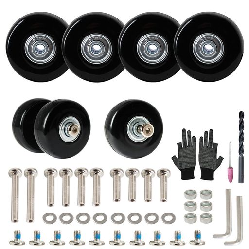 静音スーツケースキャスター交換サービス用交換ホイールショッピングカートスーツケースキャリーボック..