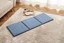 イケヒコ クッション 椅子用 フリーシート 無地 シンプル モカ ブルー 約43×120CM #9296649(3)