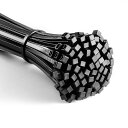 HIGHWINGS 結束バンド 100本入 300*4MM タイラップ 屋外 耐久 耐候性 黒 タイラップ セルフロック セルフロック電線 ナイロン製 園芸 バ...