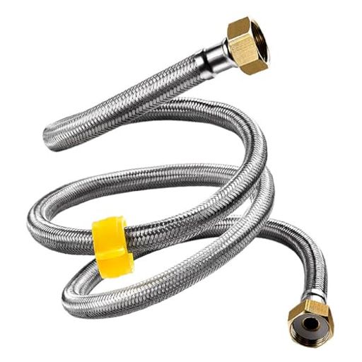 浴室、キッチン、温水器 【高品質素材で長寿命】304 ステンレス交叉編みの外管と防爆 EPDM ゴム内管で、フレキシブルホースが防錆・耐食・耐圧に優れ、浴室・トイレで長く使えます。留め具の色:黄色/緑(ランダムな色)。 【汎用接続が簡単】中実加厚黄銅製のG1/2 ナット接头で、水道 フレキシブルホースが温水器・蛇口に簡単接続、ABS レンチ付きで工具不要。 【高密封で漏れ防止】内蔵シリコン密封圏で、蛇腹ホースの密封性が良く、0-80°Cで耐熱・耐腐食、トイレタンクや洗面台で安心使用。 【多シーンに対応】 15.75 インチ(40cm)の給水ホースで、単水・冷温水蛇口、便器・湯沸かし器に適用、1.6Mpa 耐圧で安定供水。 【軽量で使いやすい】エンビパイプと同級の柔軟性を持ち、フレキ管設計で取り回ししやすく、配管作業を効率化、家庭用に最適。 【安心保証】輸送などで避けられない原因で、いくつかの製品の問題が発生する可能性があります。もし商品を受け取って何か問題があれば、いつでも連絡して、きっと満足できるサービスを提供します。