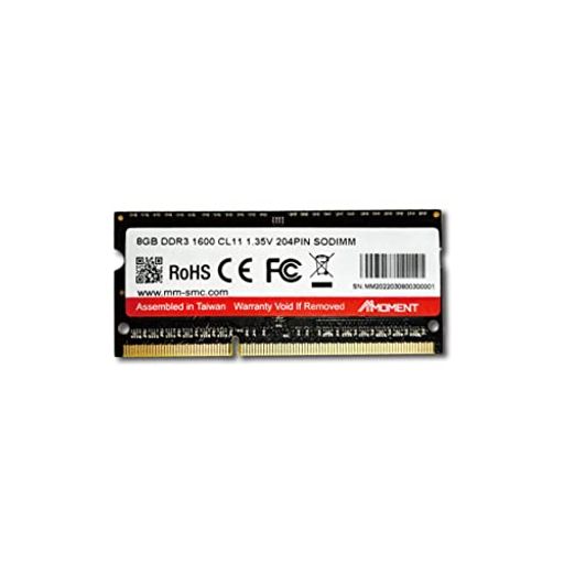 mmoment ddr3 8gb 1600mhz sodimm ノートpc用メモリ (cl11/1.35v/204ピン)