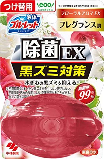 液体ブルーレットおくだけ 除菌EX フレグランス フローラルアロマEXの香り 詰め替え用 70ML トイレタンク芳香洗浄剤 小林製薬