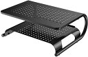 HUANUO モニター台 机上台 PCスタンド 机上ラック モニタースタンド パソコンスタンド 幅37CM 耐荷重20KG(3)
