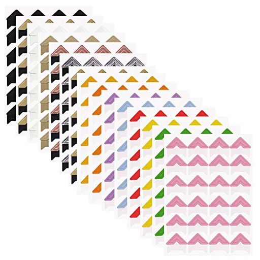 15枚DIY写真コーナーFineGood自己粘着DIYフォトアルバムステッカーDIYスクラップブック/アルバム/日記/..