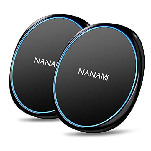 「2台セット」 NANAMI ワイヤレス充電器 QI急速 置くだけ充電器 - USB-C(2.0)ケーブル付属 15W/10W/7.5W 急速充電 IPHONE 14/14 PRO(MAX)/14 PLUS/13/12 (PRO/PRO