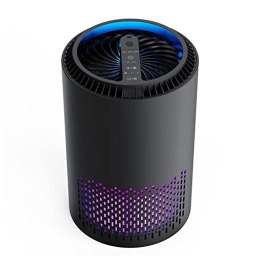 BREEZOME 空気清浄機 10畳対応 軽量 小型 【50-60HZ 全国対応】 花粉対策 卓上 HEPAフィルター 除菌 脱臭 集じん 静音 お手入れやすい タイマー機能 省エネ ナイトライト付き アロマ対応 10畳 タバコ カビ ほこり PM2.5