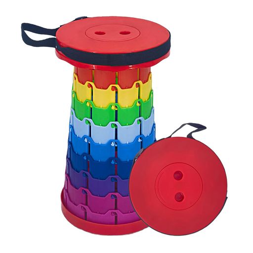 BTtime折りたたみ椅子伸縮式アウトドアチェア折り畳み式キャンプ椅子キャンプスツール軽量防水持ち手付き持ち運び便利1秒開閉可能耐荷重200KG釣り/観戦/花火大会/屋内/屋外用(赤トップ・…