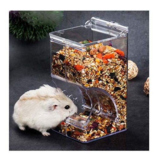 Hitasiハムスター餌やりハムスターけーじ掛ける小動物用自動給餌小鳥用食器ハリネズミエサ入れお留守番..