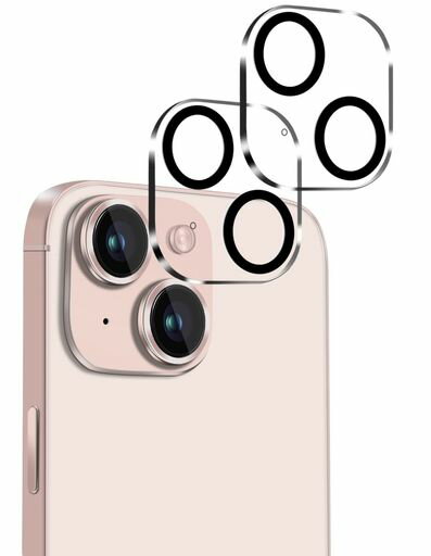 iPhone13/iphone13mini用カメラレンズ保護カバー黒縁取り露出オーバー防止硬度9H全体保護液晶強化ガラスレンズ高透過率飛散防止極薄【2枚入り】 iPhone13/iphone13mini用カメラレンズ保護カバー黒縁取り露出オーバー防止硬度9H全体保護液晶強化ガラスレンズ高透過率飛散防止極薄【2枚入り】
