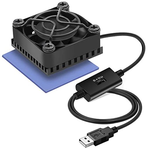 MAUKNCI ヒートシンク 4×4CM アルミ 4CM USBファン 搭載 MAUKNCI ヒートシンク 4×4CM アルミ 4CM USBファン 搭載