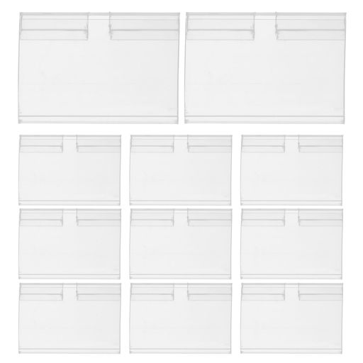 VILLCASEサインラベルホルダー50個プラスチック製値札クリップスーパーマーケット用価格表示スタンド6...