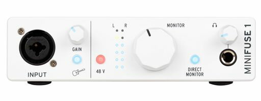 Arturiaアートリア音楽制作ソフト付属ポータブル・オーディオインターフェイスMiniFuse1ホワイト