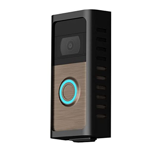 RING VIDEO DOORBELL 1/2/3/3 PLUS/4 と互換性のある盗難防止マウント。ドリル不要の取り付けブラケット ビデオ ドアベル カメラ アクセサリー ホーム オフィス アパート ドア用ドアベル ホルダー