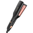 MIROPUREヘアアイロンカールウェーブアイロン26MM挟むだけで可愛いカールアイロン実現160°C~220°C千万級マイナスイオン吹出やけど防止初心者向けカ...