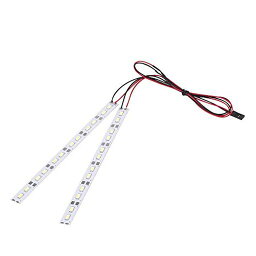 RCライト RCカーライト シャーシライト 入力電圧6V 長さ16.5CM 直接給電 照明性能 RC LEDストリップ 取り付け簡単 1/8 1/10リモコン車に対応 RCアクセサリー ライトパーツ