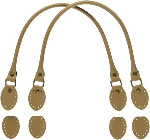 品番:B1 サイズ:48cm 色・柄:Col.7ベージュ合成皮革 取り付け方法:縫い付け(裏あてつき) 素材:合成皮革