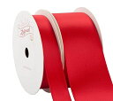 【ZOFRUD】レッド ダブルフェイス サテンリボン 2巻セット - 合計18メートル (16MM幅、38MM幅 X 9M) - 手芸、ギフトラッピング、ウェデ...