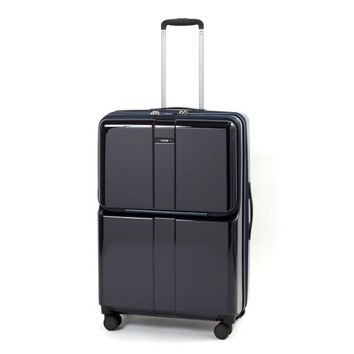 エース スーツケース キャリーケース キャリーバッグ 大型 大容量 lサイズ 5泊6日 6泊7日 78L/91L(拡張時) フロントポケット 15.6inch PC収納 キャスターストッパー 容量拡張機能 双輪キャスター…