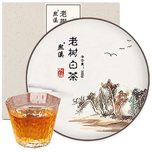 煕渓 白茶 福鼎白茶 2016年原料老樹白茶300g茶葉 中国茶 餅茶 天然白茶 茶叶 無添加 健康茶