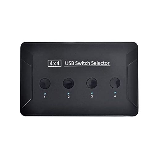CableccKVMUSB3.0スイッチセレクター4ポートPCキーボードマウススキャナープリンター用4つのデバイスを共有
