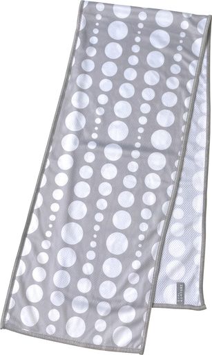 ソメルSOMMERクールタオルドットL100x20CMグレー73500 ソメルSOMMERクールタオルドットL100x20CMグレー73500