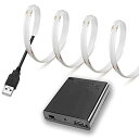 【RYE】 LEDストリップライト電池ボックス付き DC5V COBテープライトスーツフレキシブル 高密度 LEDキャビネットライト 1M 320LEDS/M ...