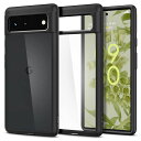 SPIGEN PIXEL6 ケース 背面クリア 黄ばみ無し TPU バンパーケース 2重構造 [TPU+PC] 米軍MIL規格取得 耐衝撃 すり傷防止 ワイヤレス充電対応 ウルトラ・ハイブリッド ACS03439 (マット・ブラック)