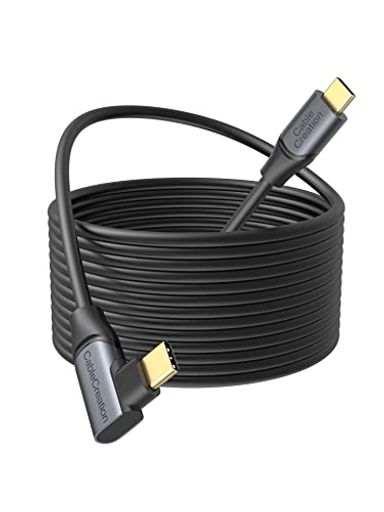 OCULUS LINK適用 ケーブル CABLECREATION QUEST 2 LINK対応 ケーブル 5M USB-C TO USB-C ケーブル 5 GBPSデータ転送 STEAM VR/VRヘッドセット対応 ゲームPC等に適用