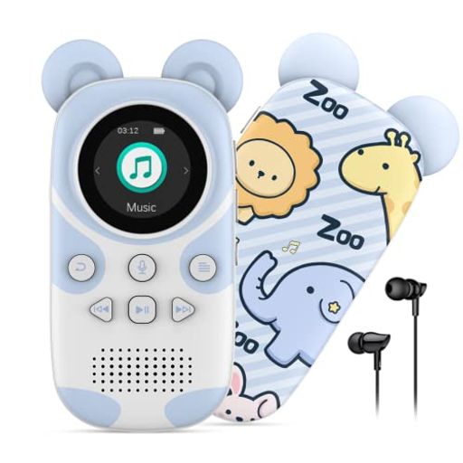 RUIZU 子供向けBLUETOOTH MP3プレーヤー スピーカー内蔵 16GB ウォークマンポータブルデジタルオーディオプレーヤーカートゥーン動物園ポータブル音楽プレーヤーMP3プレーヤー MP3プレイヤー …