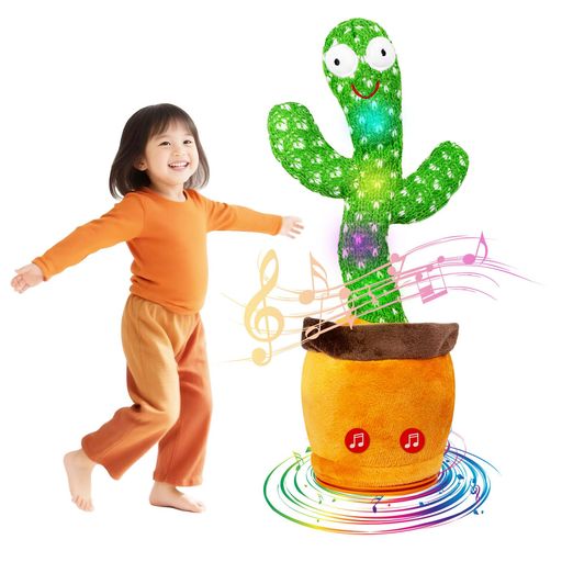 Bonistasia サボテン おもちゃ、踊る、歌う、録音、繰り返し話す、120曲の歌が付属しています、dancing cactus toy、誕生日 プレゼント、サボテンぬいぐるみ、お子様向けおもちゃ(バッテリー)