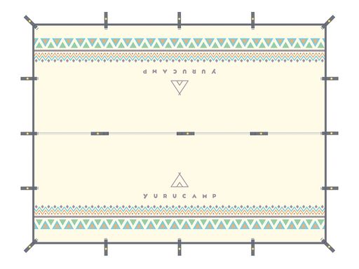 ゆるキャン防水タープ3mx4m