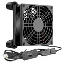 GDSTIMEUSBファン92MMX25MM9CMDC5VUSB冷却ファン、横置き冷却台/ルーター/アンプ/PC/TVボックスクーラー、風量調整可3段階風量調節、スピードコントローラー(2)