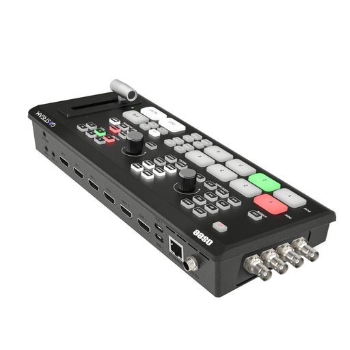 充実した入力選択:4*SDI、4*HDMI、USBタイプC、NDI HXソース、SD/SSD再生から無制限に入力を選択。 複数の制御方法:Gostreamには内臓のGUIと、MAC およびWindows の両方に対応したGostream コンピューターをソフトウェア、さらにBifocus Companionを使用して、ライブイベントを制御します。 豊富なキーエフェクトとトランジション:スーパーソース、ルアムキー、クロマキー、パターンキー、PIP、DSK。 MIX、DIP、WIPE、T-Barによるトランジション。 互換性の高いライブ・ストリーミング方式: 一度に最大3つのストリーミング・プラットフォーム。イーサネットまたはスマートフォンのホットスポット(USBケーブル経由)を介して直接ストリーミング。または、ストリーミングにOBS、Vmixのようなすべてのストリーミングソフトウェアに接続することができます。