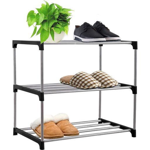 ETAOLINEシューズラック大量組み立て式靴下駄箱省スペースシューズボックススリム玄関収納靴入れ棚3段