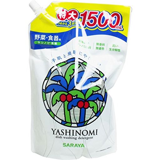 【美浜卸売】ヤシノミ洗剤 野菜・食器用 詰替用 特大 1500ML×6個セット