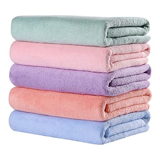 OSEAMAID バスタオル 大判 5色5 枚セット マイクロファイバー タオル 吸水速乾抗菌防臭約60×120CM OSEAMAID バスタオル 大判 5色5 枚セット マイクロファイバー タオル 吸水速乾抗菌防臭約60×120CM