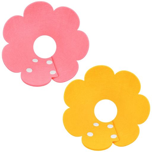 Pknoclanエリザベスカラー2枚猫犬ソフト軽量傷舐め防止引っ掻き防止避妊柔らかい猫用小型犬猫術後傷口..