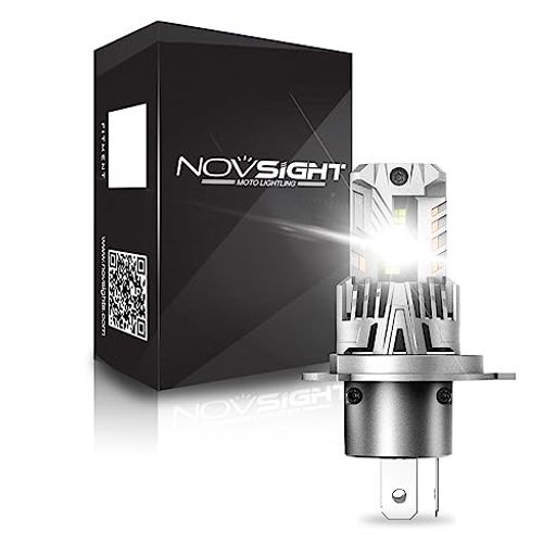 NOVSIGHT LED H4 HI/LO wbhCg H4 LED 15000LM 6500K 60W LEDou  /oCNp ԌΉ 12VK DC9-32V LED`bv ̌^ \ pt@t uԋN zCg