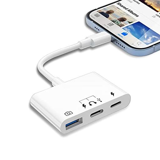 【令和進化モデル】IPHONE/IPADに適用 USB TYPE-C 変換アダプタ 3IN1 USB3.0/OTG カメラアダプタ タイプCヘッドセットアダプタ 充電ポート付き 外付けマイク 音楽調節 写真/ビデオ高速転送 双方向