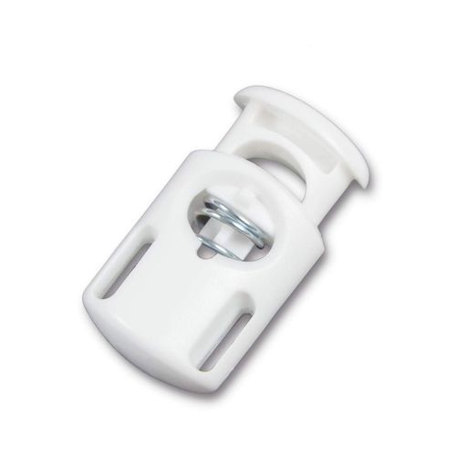 素材:プラスチック 内容:10個入り サイズ:31mmx17mm 穴直径:8mm(ちょうど8ミリのゴムはちょっと入りにくいですから、8ミリ以下のサイズおすすめです。) ジャケットのドローコードなどに取り付けて、長さの調節がワンタッチできる便利なアクセサリーです。袋の開口部についた紐や靴紐に取り付けることで、紐を結んだりすることなく長さの調整や固定が行えるので便利です。 コードストッパーをぎゅっとおし、ひもを穴に通します。ひもが太めで入りにくい場合は、1本ずつ通してください。(お届けした商品に万一、汚損、破損等あるいは、ご注文と異なる商品がお客様の手元に届いた場合がございましたらメールにて弊社までご連絡願います。確認次第、早急に対応させていただきます。 )