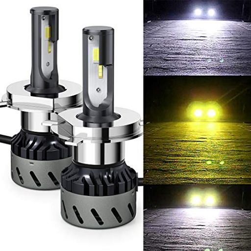 LED�إåɥ饤��H4Hi/Lo3������3�⡼�����ذ��μ�Ķ�ߥ˥���ѥ���-POOPEELED�Х��DC12V����28Wξ��ȯ��6000K3000k4300k��...