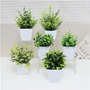 6個セット観葉植物フェイクグリーンフェイク人工観葉植物造花おしゃれインテリアグリーン卓上緑植物鉢植え人工植物飾り装飾用お世話いらず水やり不要かわいいミニオフィス...
