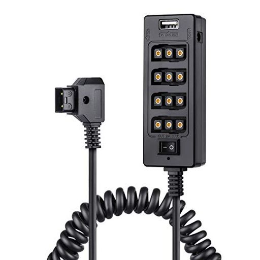 FOMITO D-TAPポートパワーケーブル 電源アダプタ 7個ポートあり DC5V DC8V D-TAP14.8V USB5V LEDライト モニター カメラ ビデオカメラ..